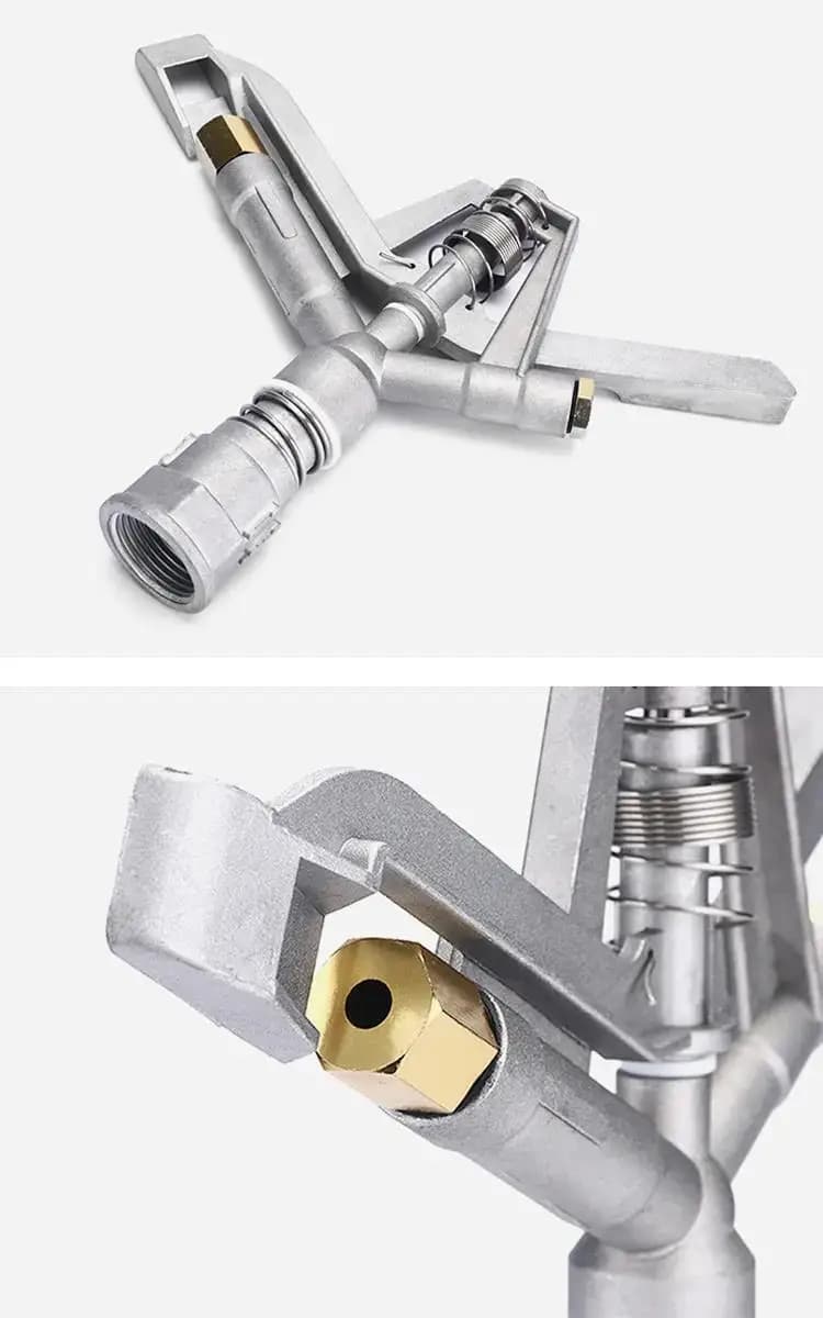 Metallregner 1" mit Innengewinde und zwei Düsen zum Fabrikpreis für landwirtschaftliche Bewässerung