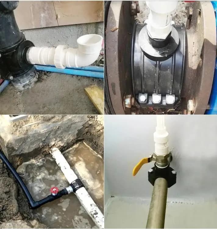 مشابك سرج لولبية لأنابيب pp Hdpe للري وإمدادات المياه