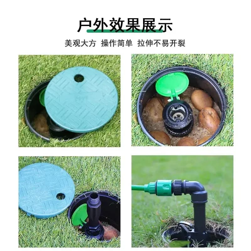 工厂价格塑料取水阀3/4英寸1英寸，花园灌溉系统快速连接取水阀