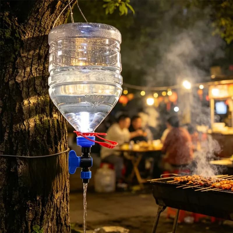 Válvula de grifo de agua exterior PP, válvula duradera de plástico para suministro de agua de jardines y fincas