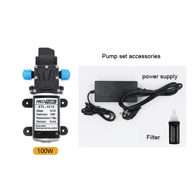 220V+12V60W Quarter-Druckerhöhungspumpe mit mittlerem Druck, selbstansaugende Pumpe und Kühlwasserpumpe