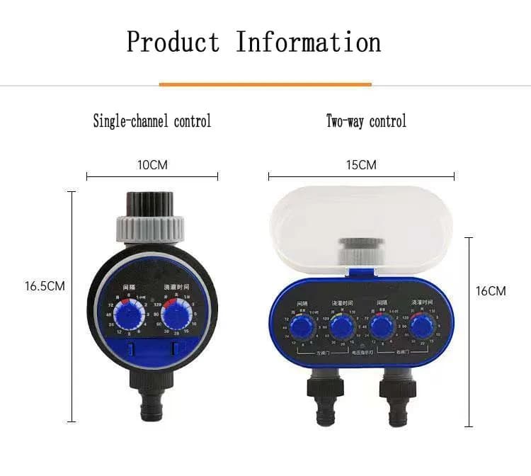 Programmateur motorisé d’arrosage automatique pour système goutte-à-goutte agricole et de jardin