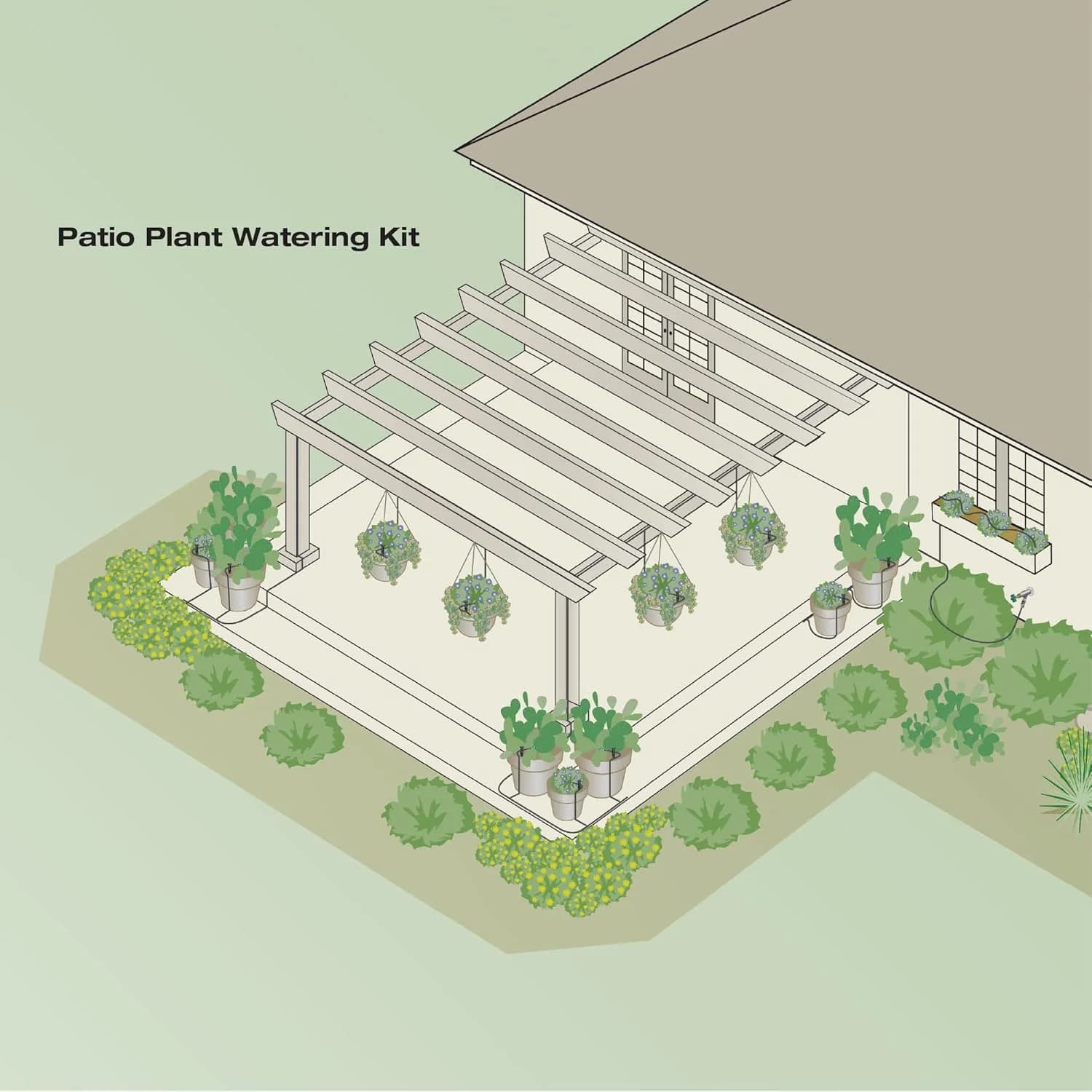 IrriNex 1/4-inch Patio and Planter Drip Irrigation Kit component view 7