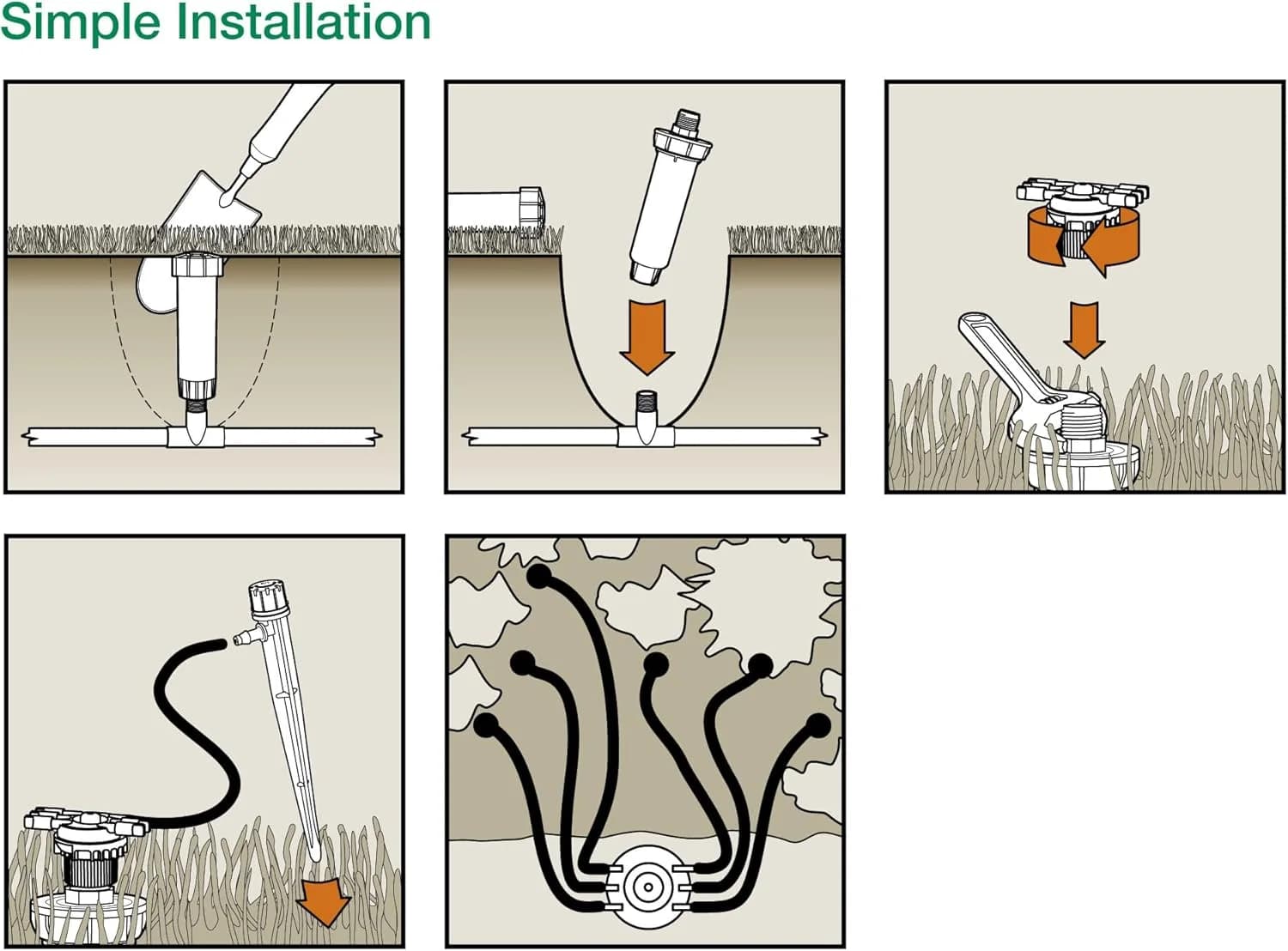 IrriNex 1/4-inch Pop-Up Sprinkler Conversion Kit component view 6