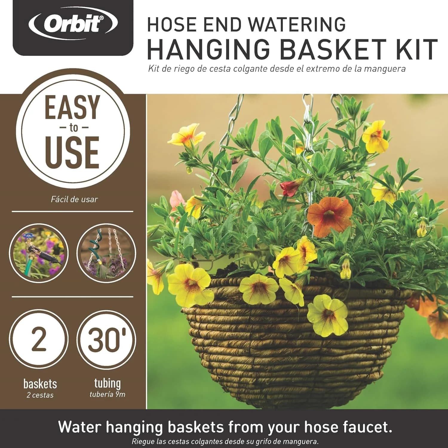 IrriNex 30 ft Hanging-Basket Drip Irrigation Kit component view 2