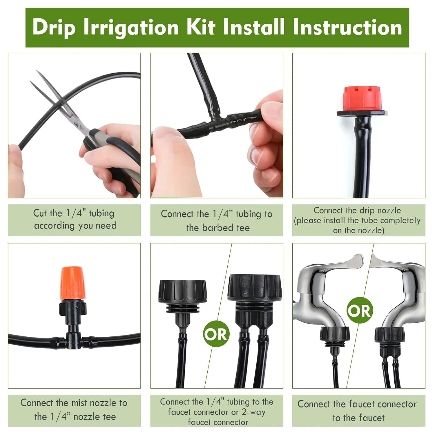 IrriNex 1/4-inch Drip Irrigation System Kit component view 3