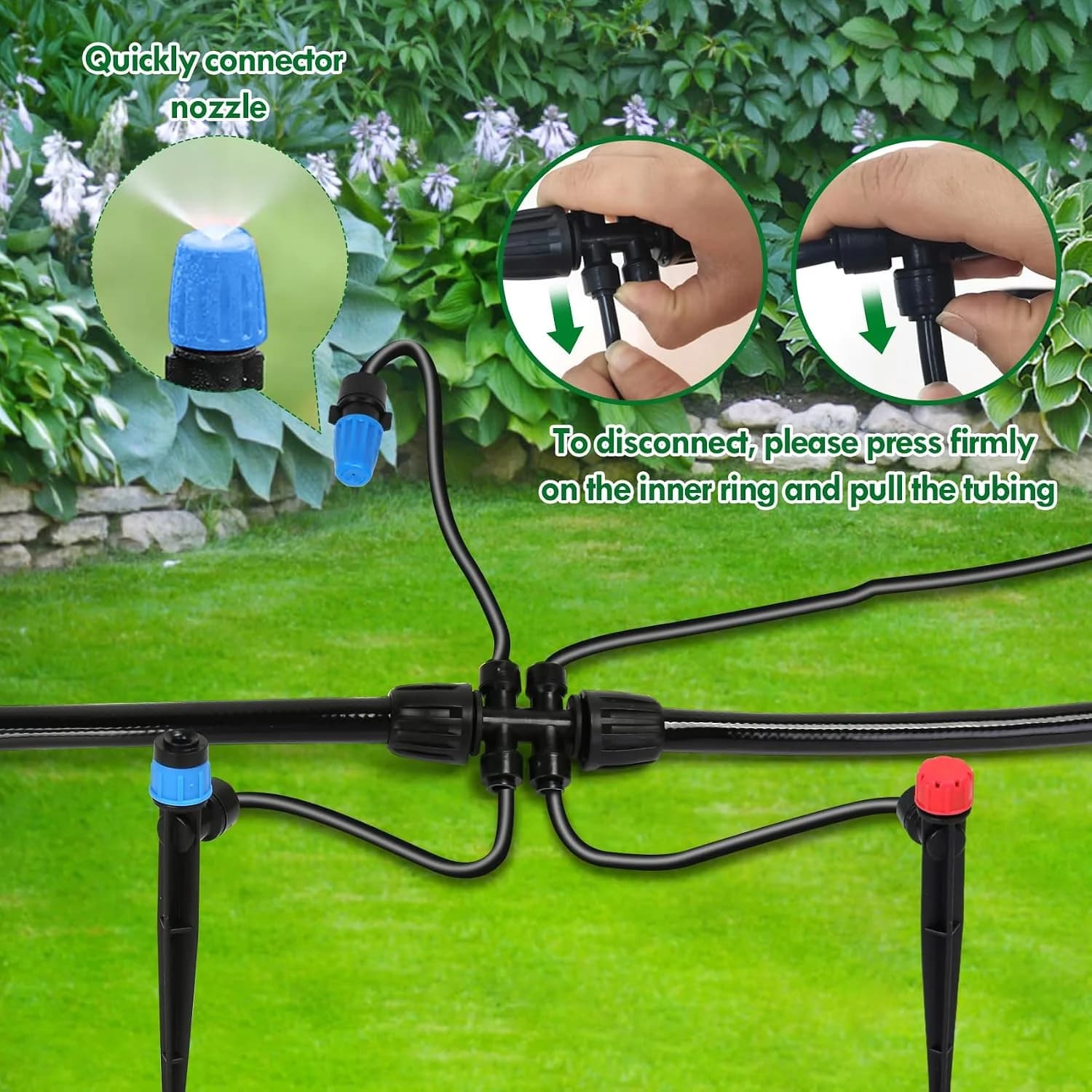 IrriNex 1/4-inch Drip Irrigation System Kit 190ft option view 5