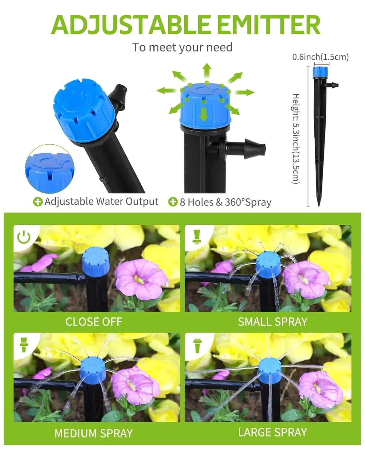 IrriNex 50 ft Drip Irrigation System Kit component view 2