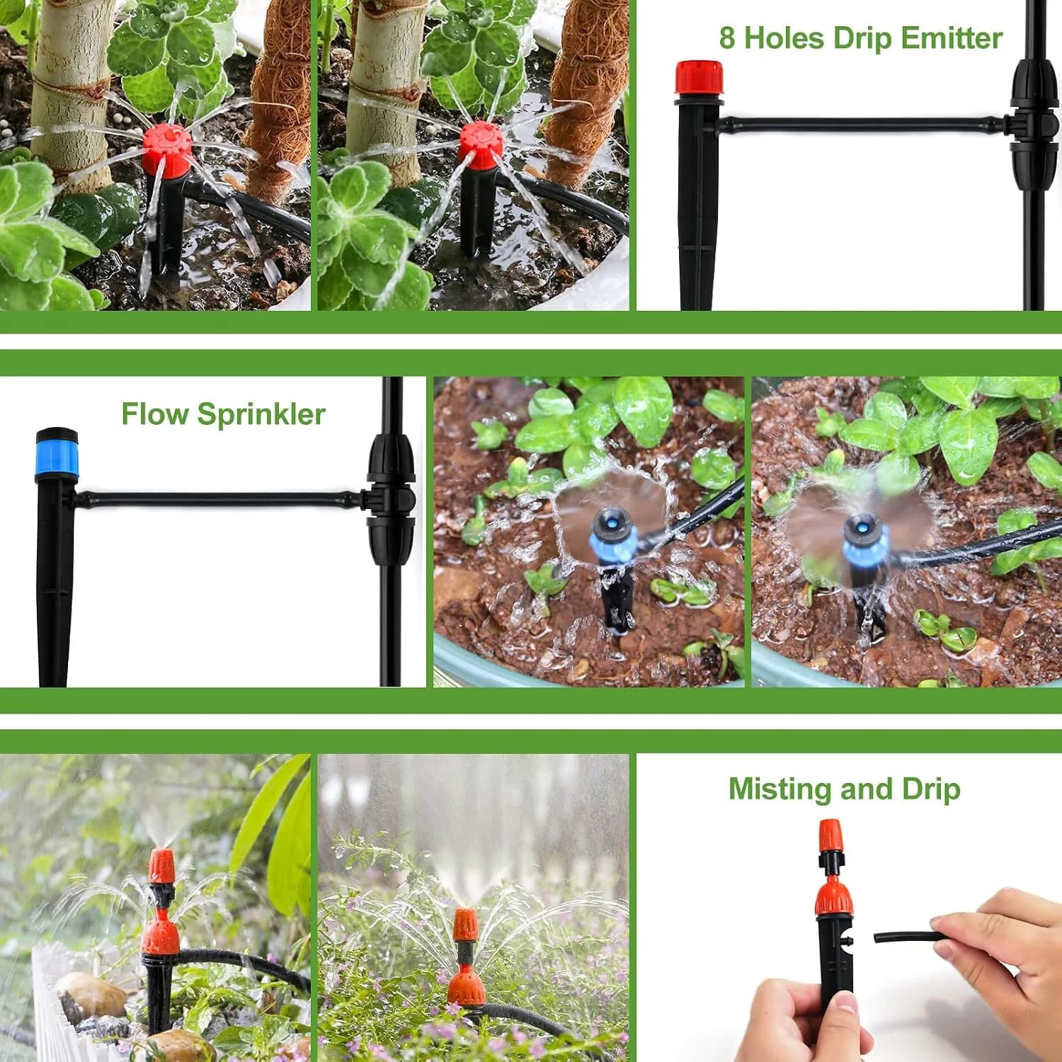IrriNex 100 ft Drip Irrigation System Kit 213FT option view 3