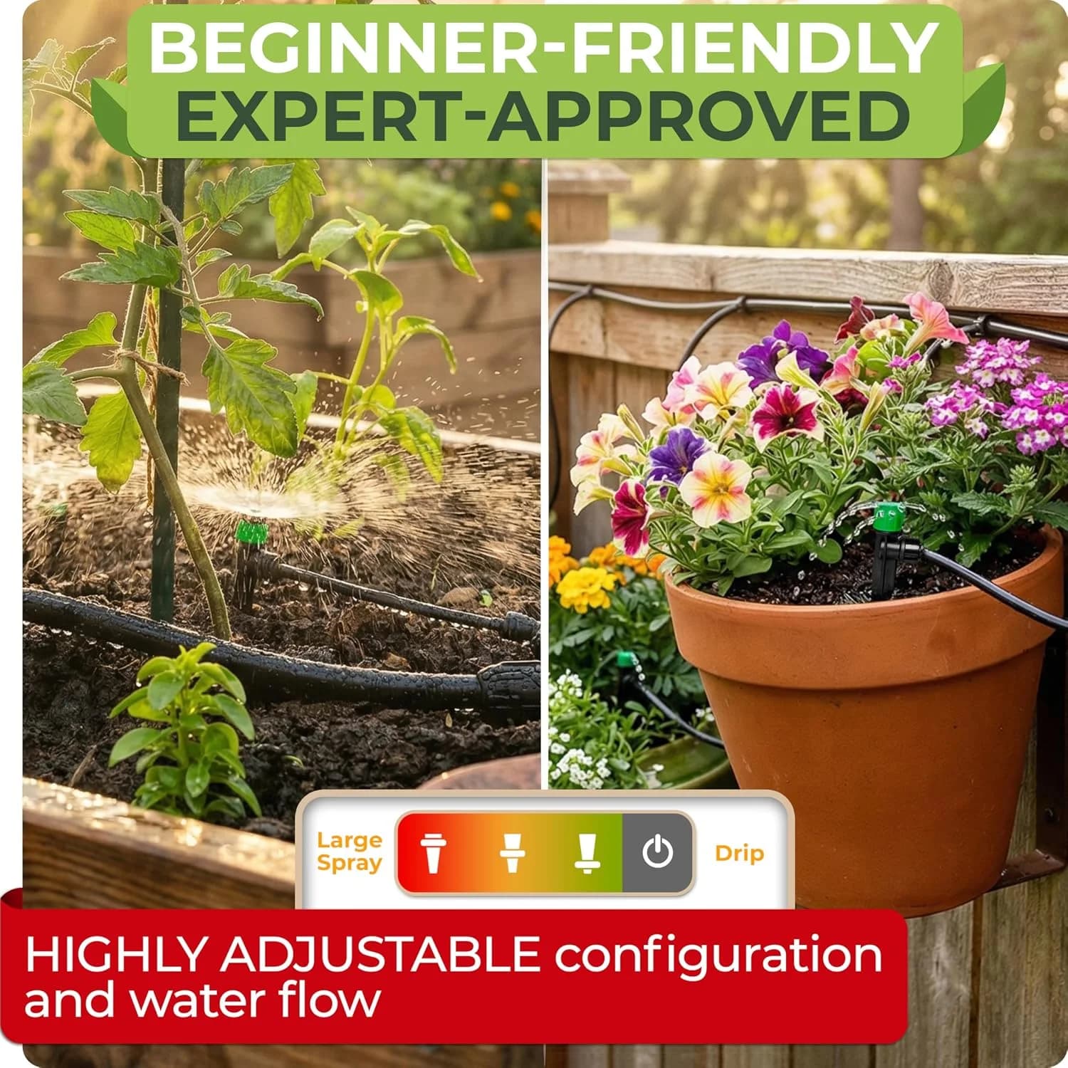 IrriNex 50 ft Drip Irrigation System Kit Quick-Connect 100 feet option view 7