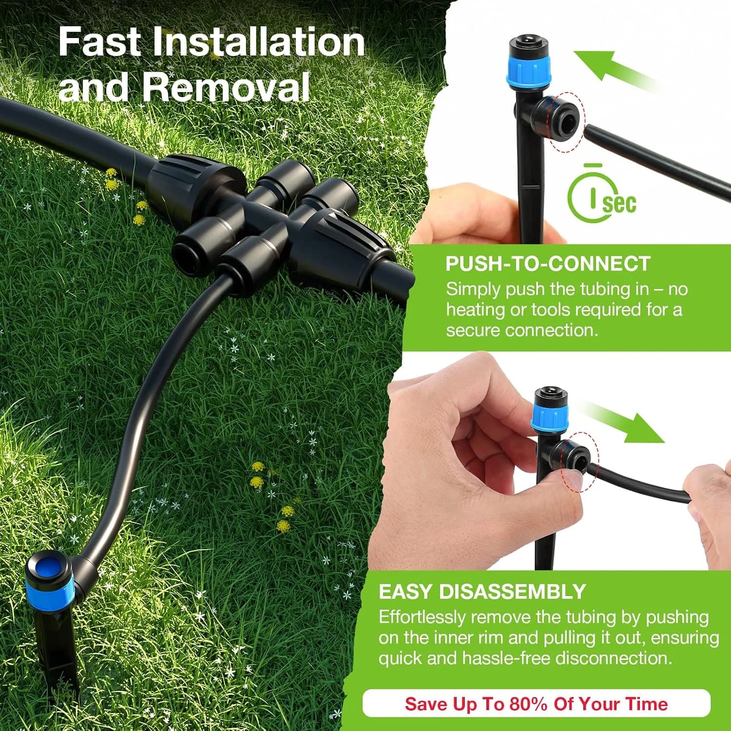 IrriNex 26 ft Drip Irrigation System Kit component view 2