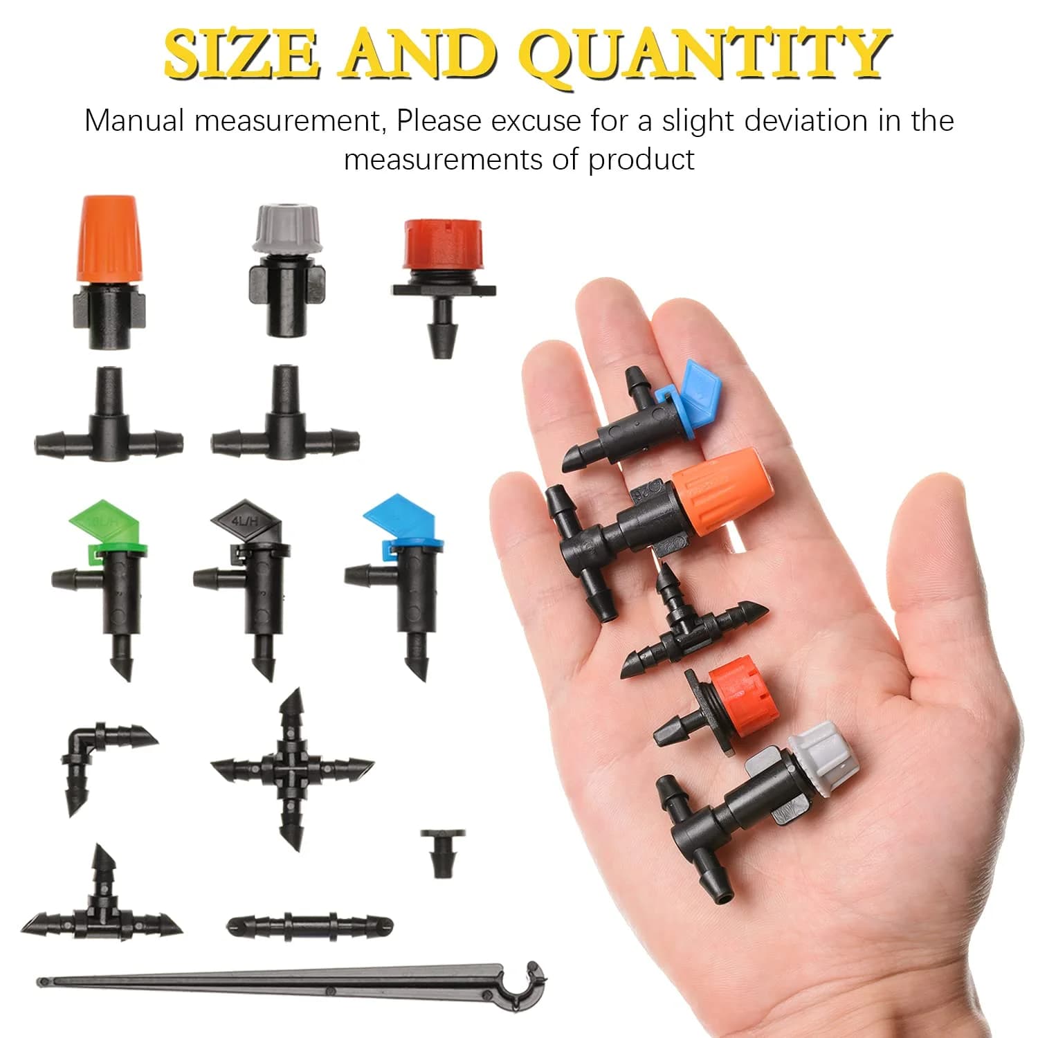 IrriNex 1/4-inch Barbed Irrigation Fittings Kit component view 3