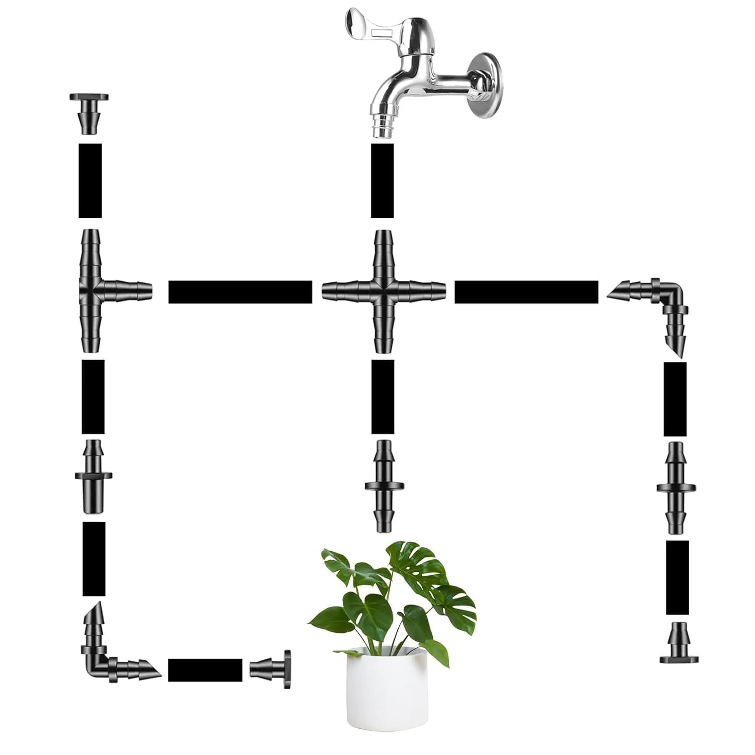 IrriNex 1/4-inch Barbed Irrigation Fittings Kit component view 4