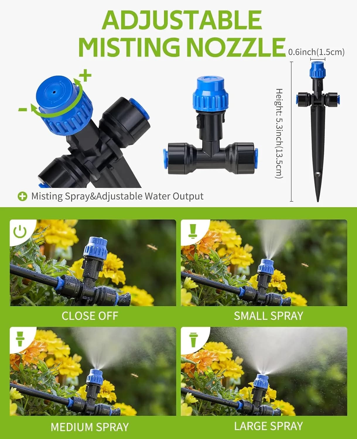 IrriNex 59 ft Drip Irrigation System Kit component view 3