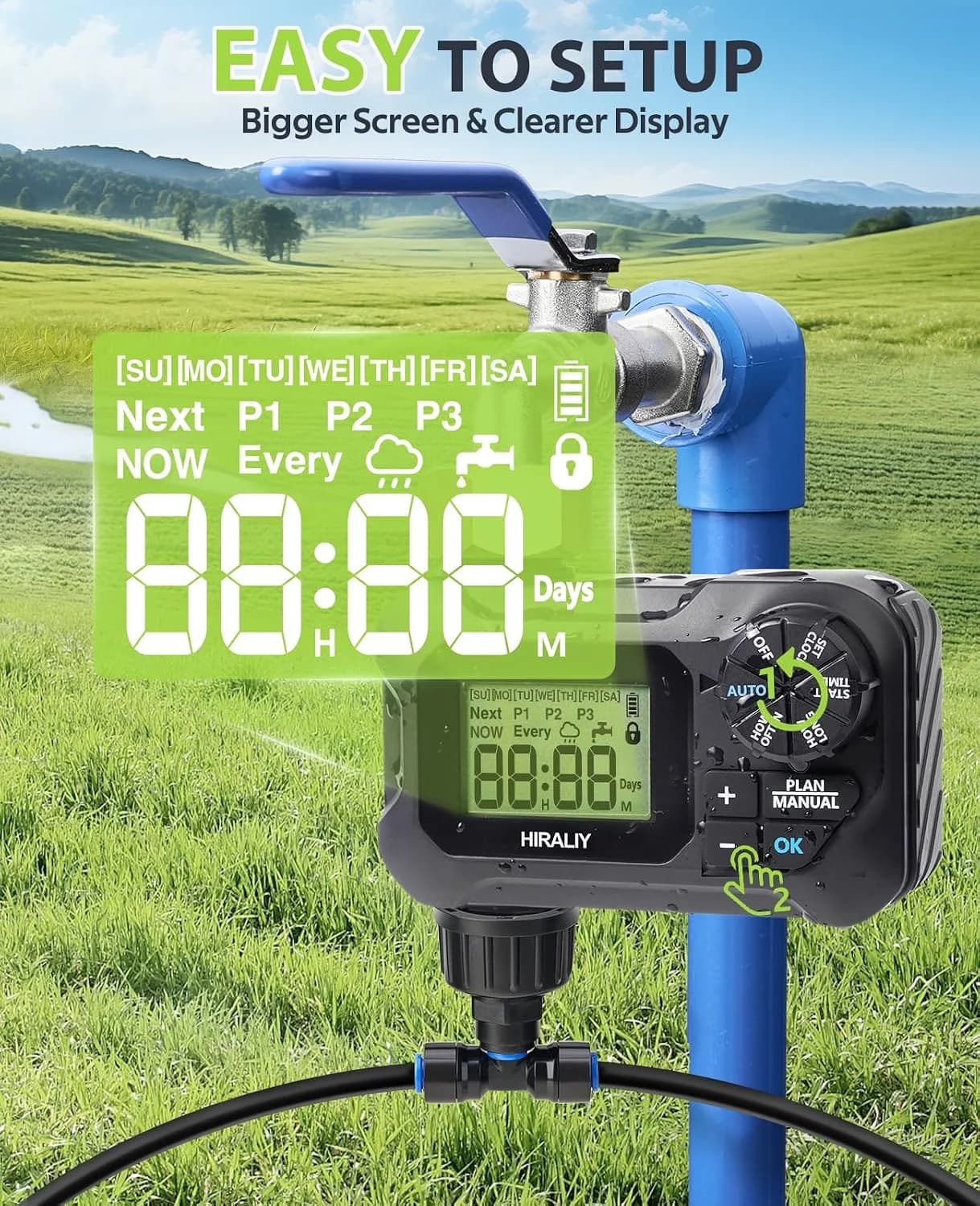IrriNex 59 ft Drip Irrigation System Kit With Timer option view 2