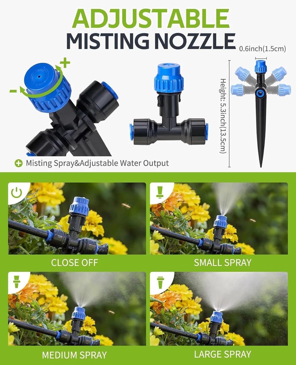 IrriNex 59 ft Drip Irrigation System Kit With Timer option view 4