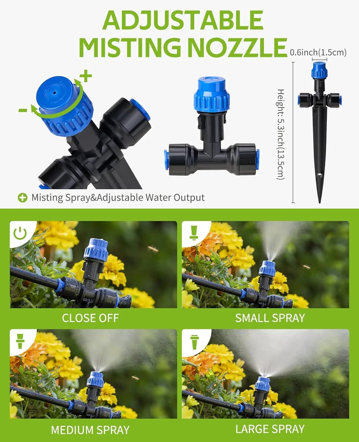 IrriNex 118 ft Drip Irrigation System Kit component view 3