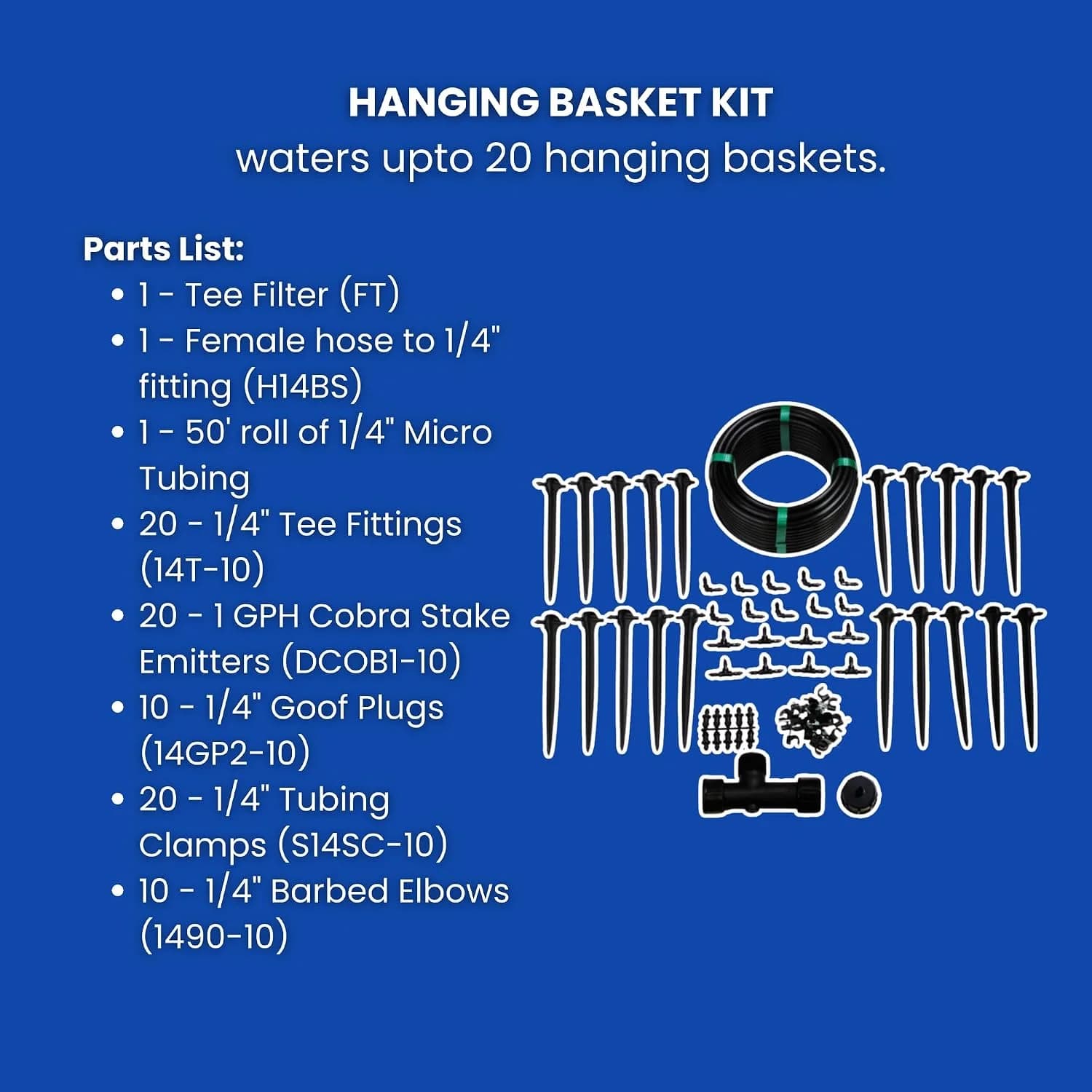 IrriNex Hanging-Basket Drip Irrigation Kit component view 5