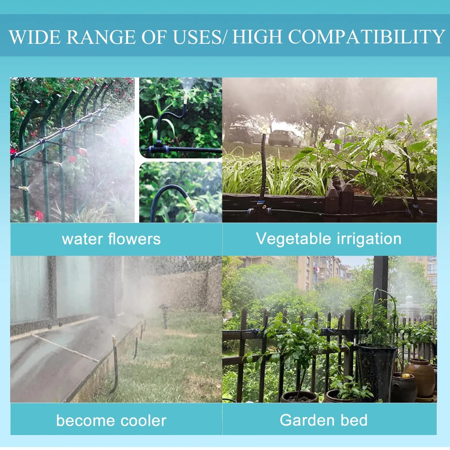 IrriNex 65 ft Garden Misting and Cooling Kit component view 7