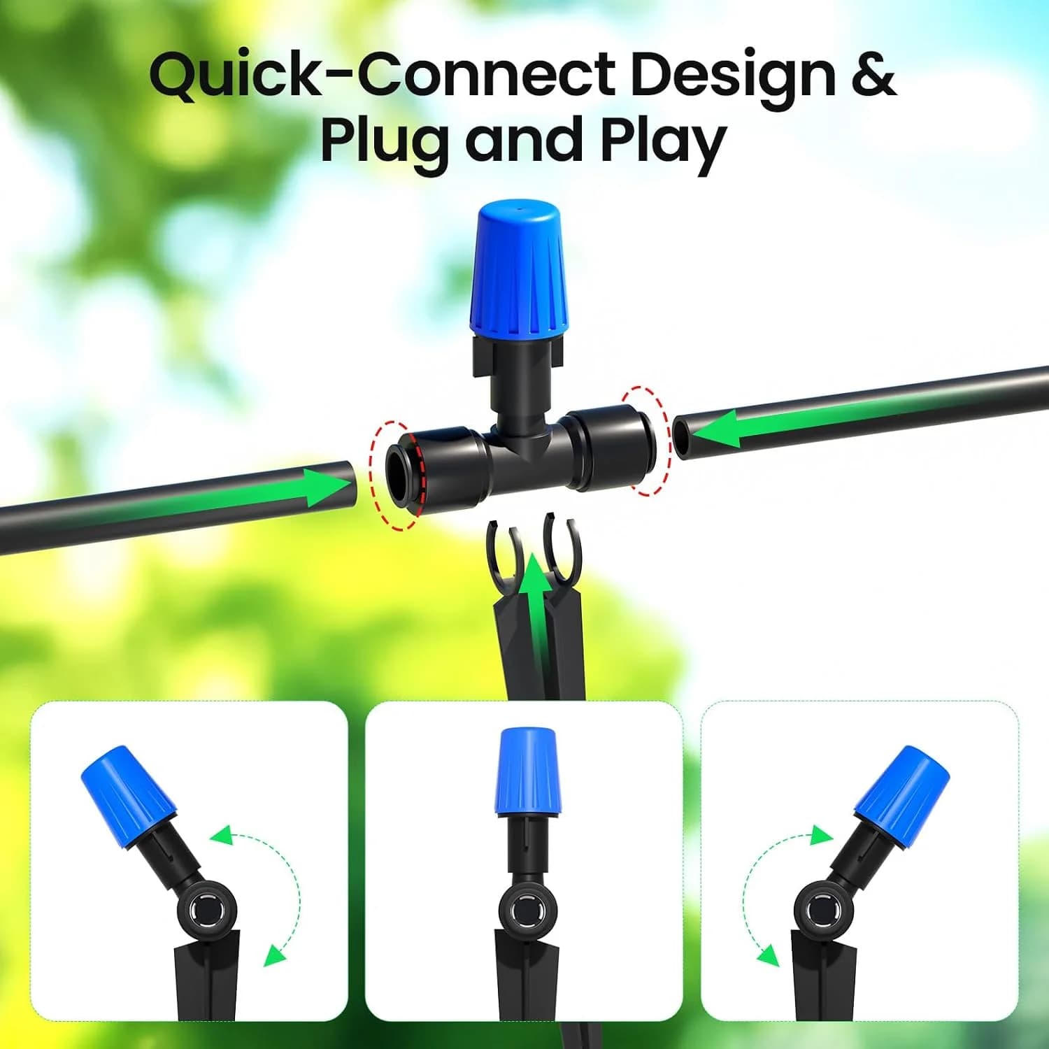 IrriNex 65 ft Hanging-Basket Drip Irrigation Kit component view 4