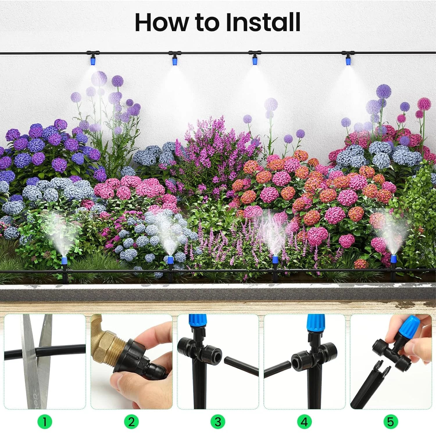 IrriNex 65 ft Hanging-Basket Drip Irrigation Kit component view 5