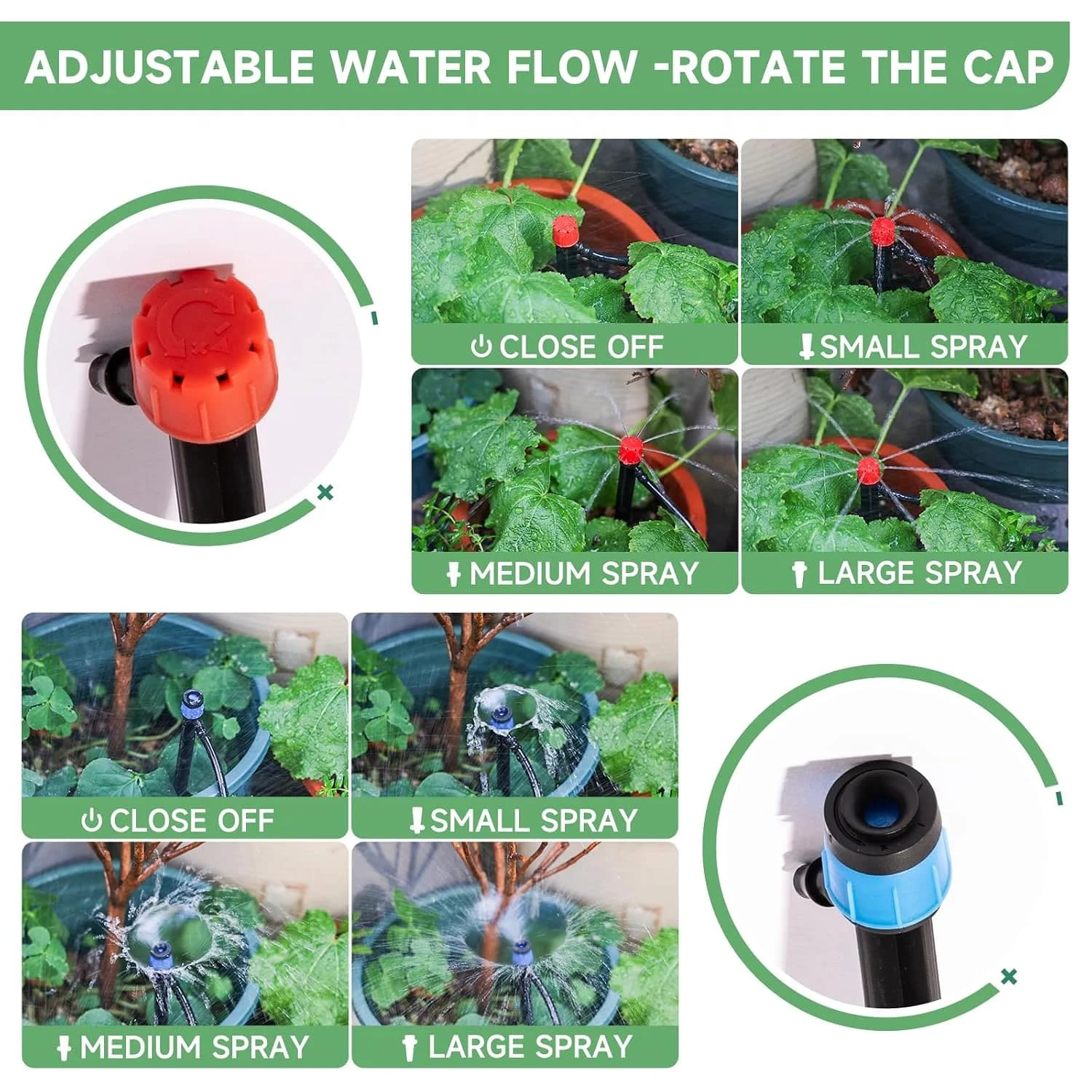 IrriNex 120 sq ft Drip Irrigation System Kit component view 6