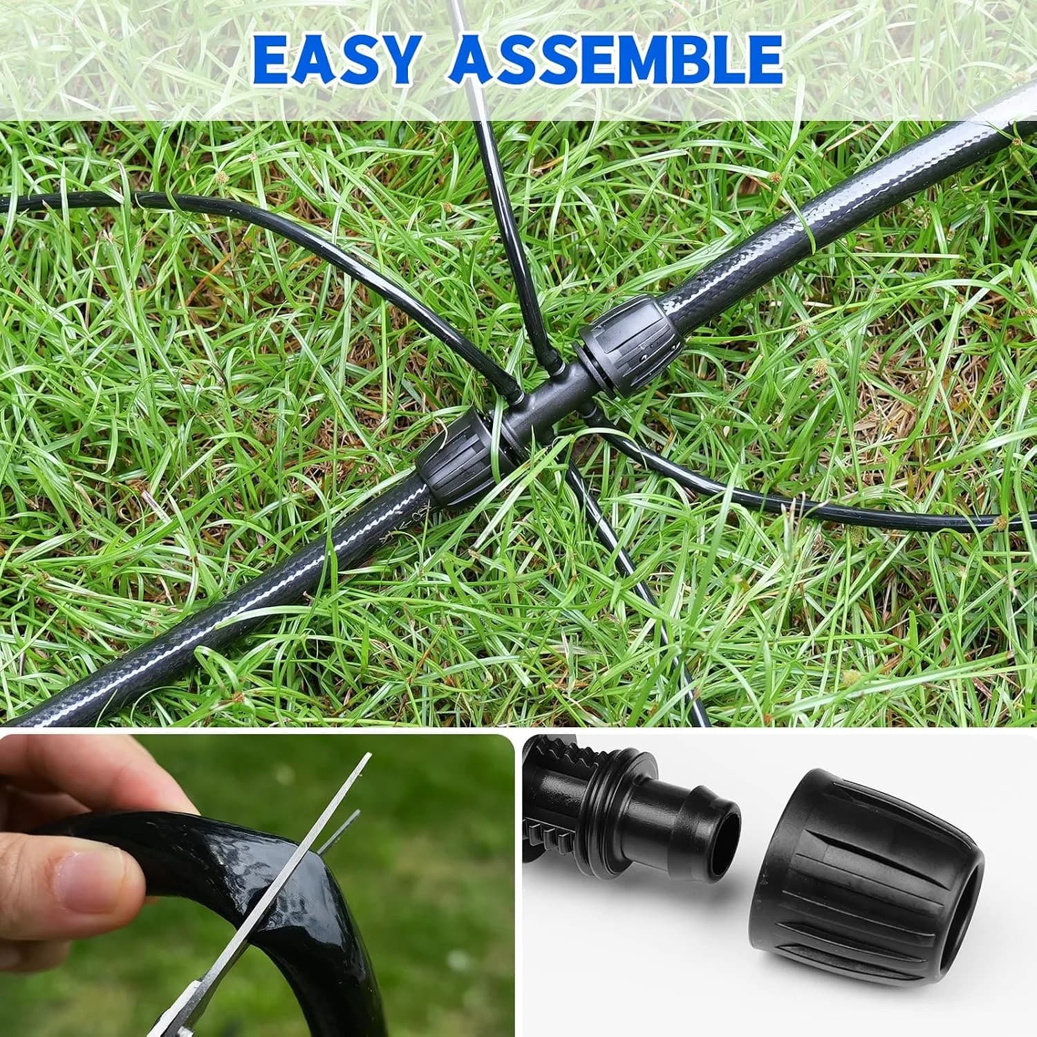 IrriNex 120 sq ft Drip Irrigation System Kit 50FT 1/2" Main Tube option view 6