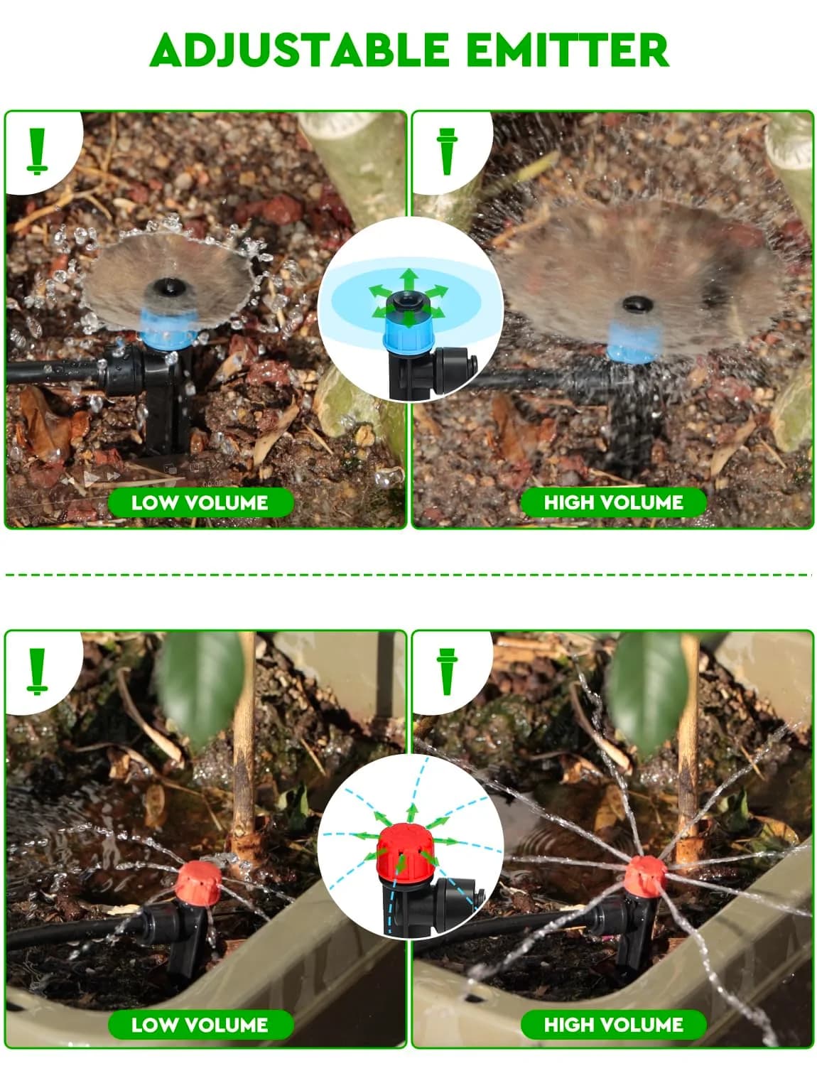 IrriNex 40 ft Garden Sprinkler System Kit component view 4