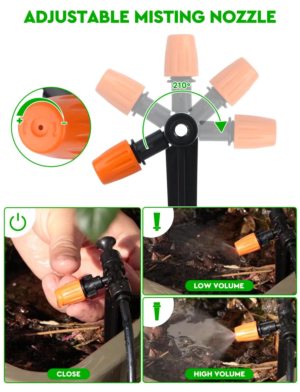 IrriNex 40 ft Garden Sprinkler System Kit component view 5