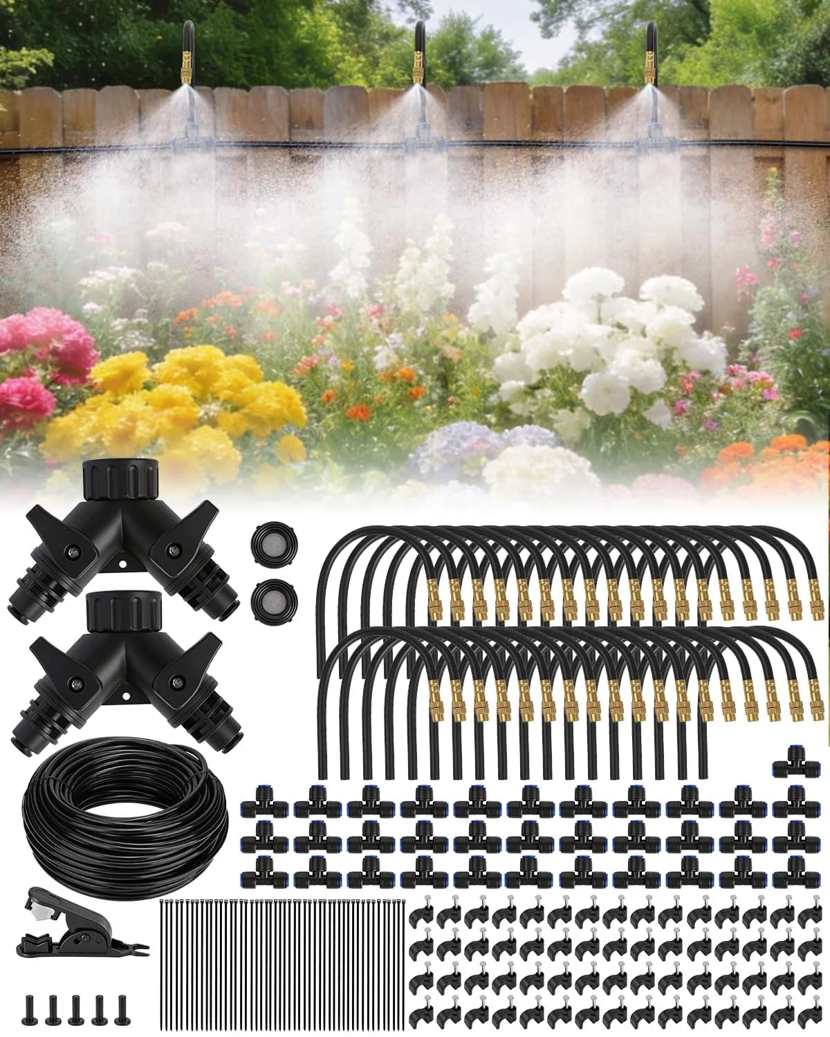 IrriNex 40 ft Garden Sprinkler System Kit 240FT option view 1