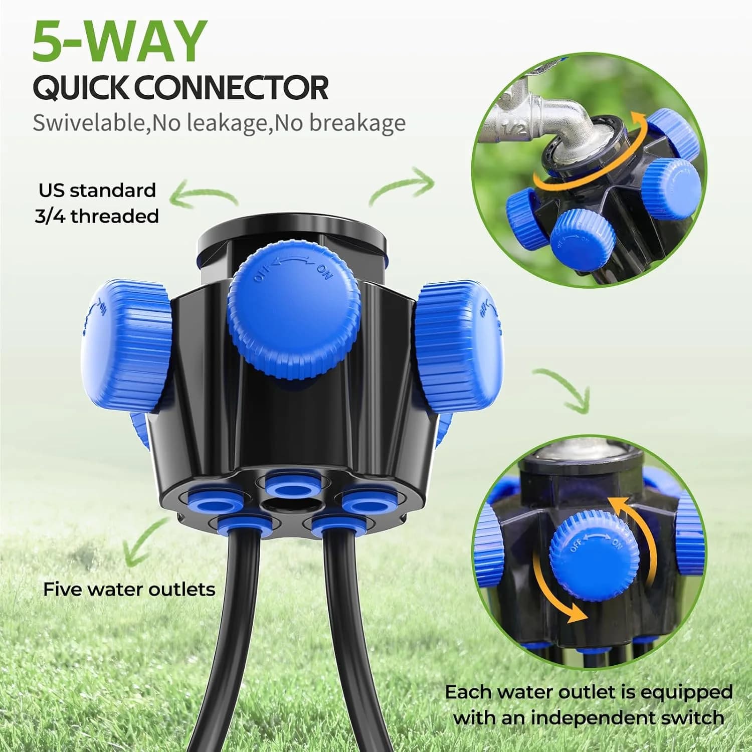 IrriNex 50 ft Drip Irrigation System Kit 100FT option view 4