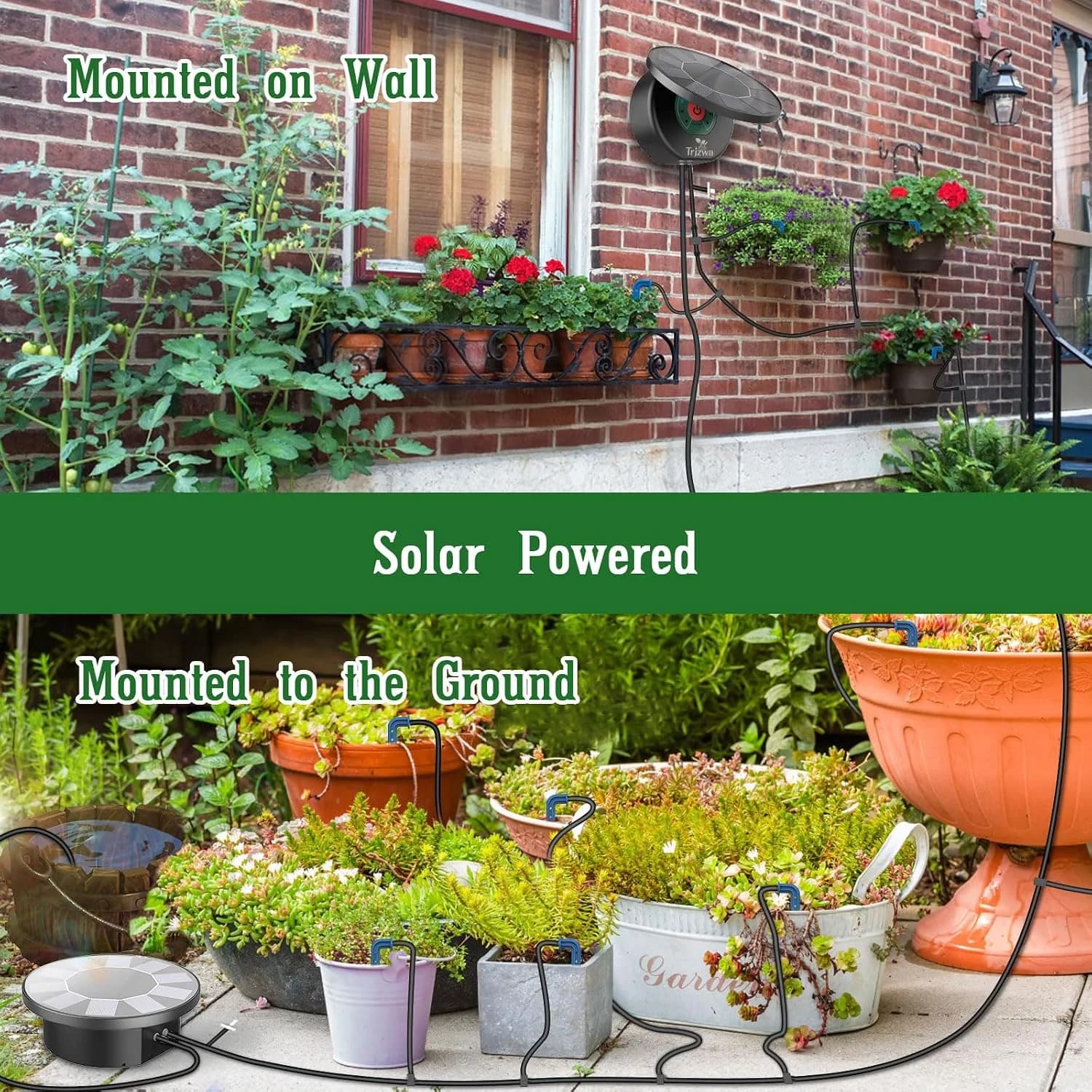 IrriNex 32.8 ft Solar Automatic Plant Watering Kit component view 5