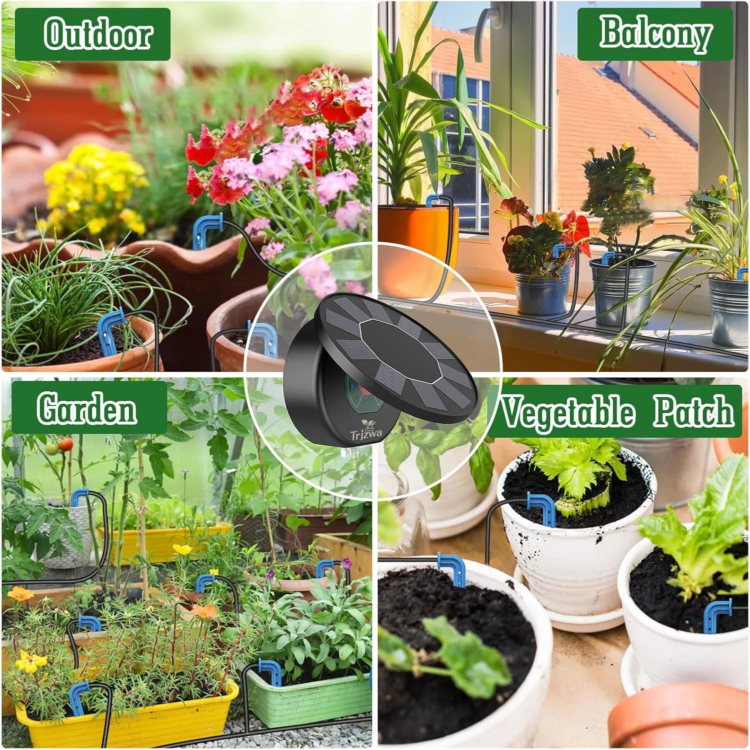 IrriNex 32.8 ft Solar Automatic Plant Watering Kit component view 7