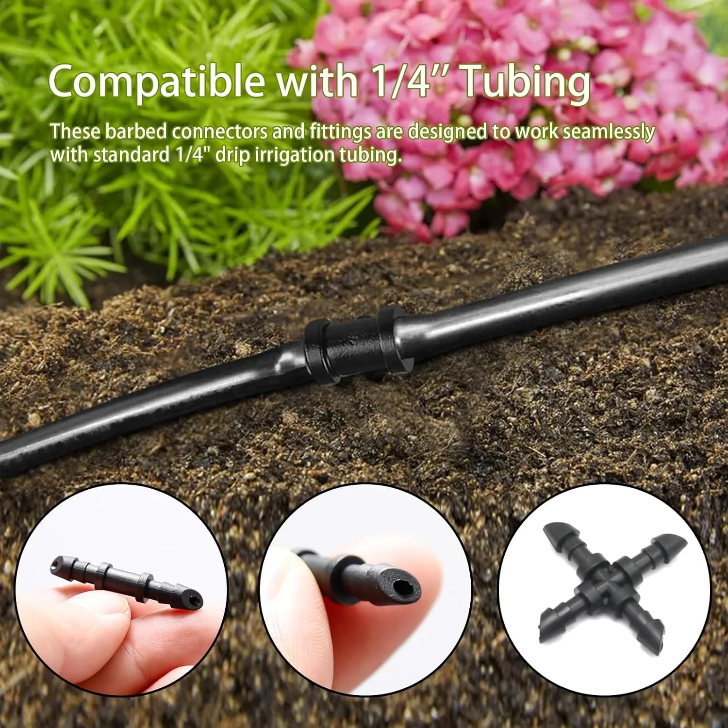IrriNex 1/4-inch Barbed Irrigation Fittings Kit component view 4
