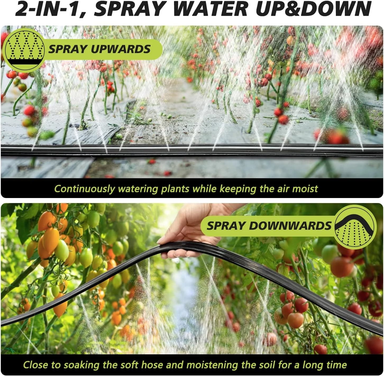 IrriNex 100 ft Sprinkler and Soaker Hose Set component view 3