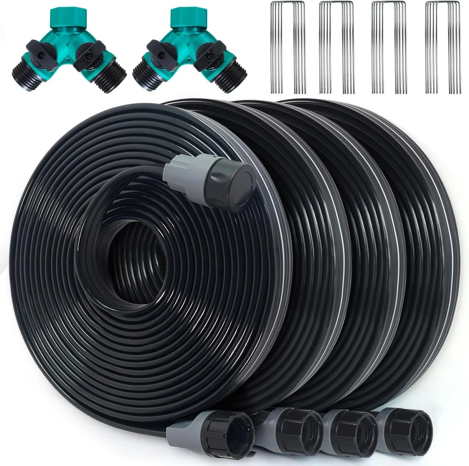 IrriNex 100 ft Sprinkler and Soaker Hose Set