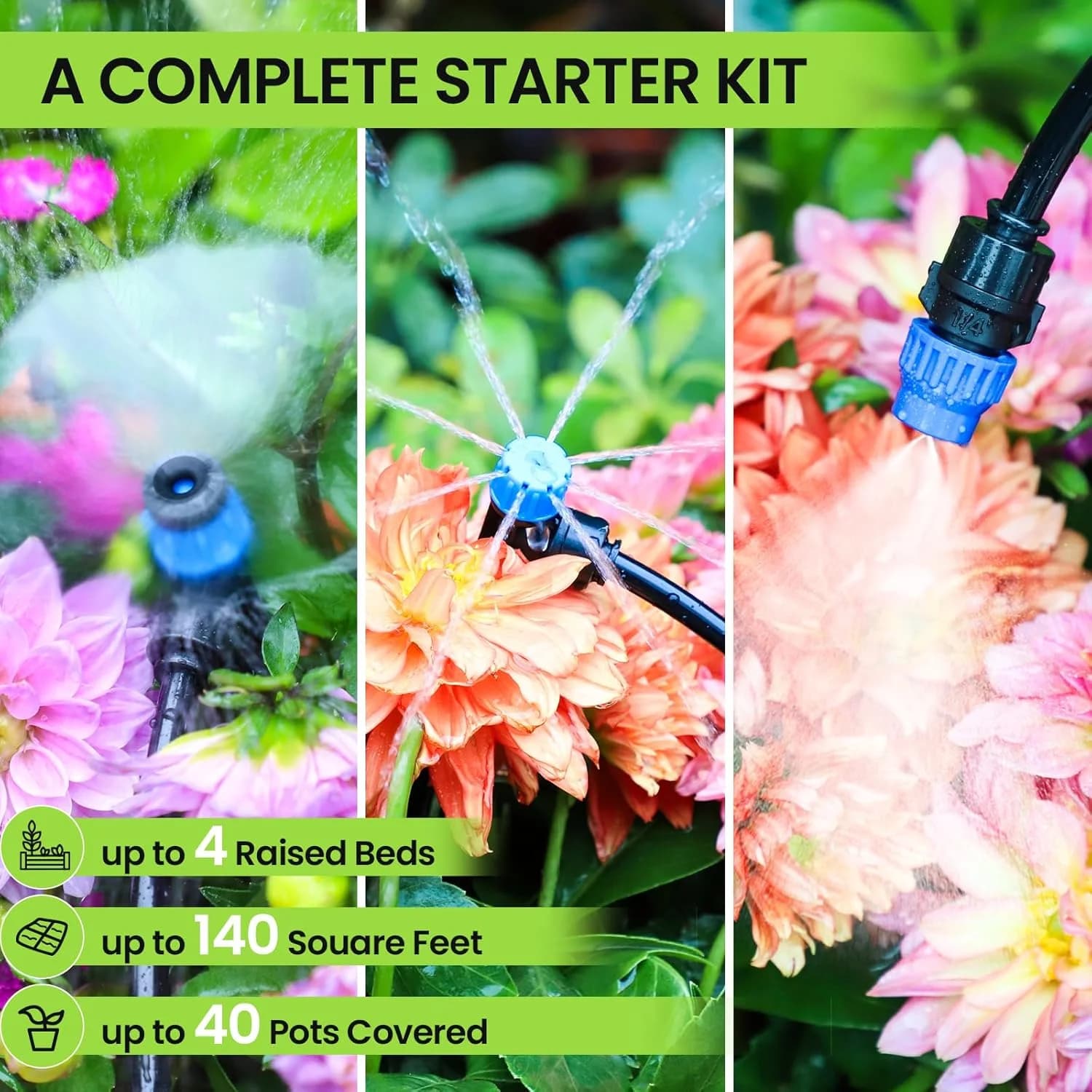 IrriNex 230 ft Drip Irrigation System Kit component view 2