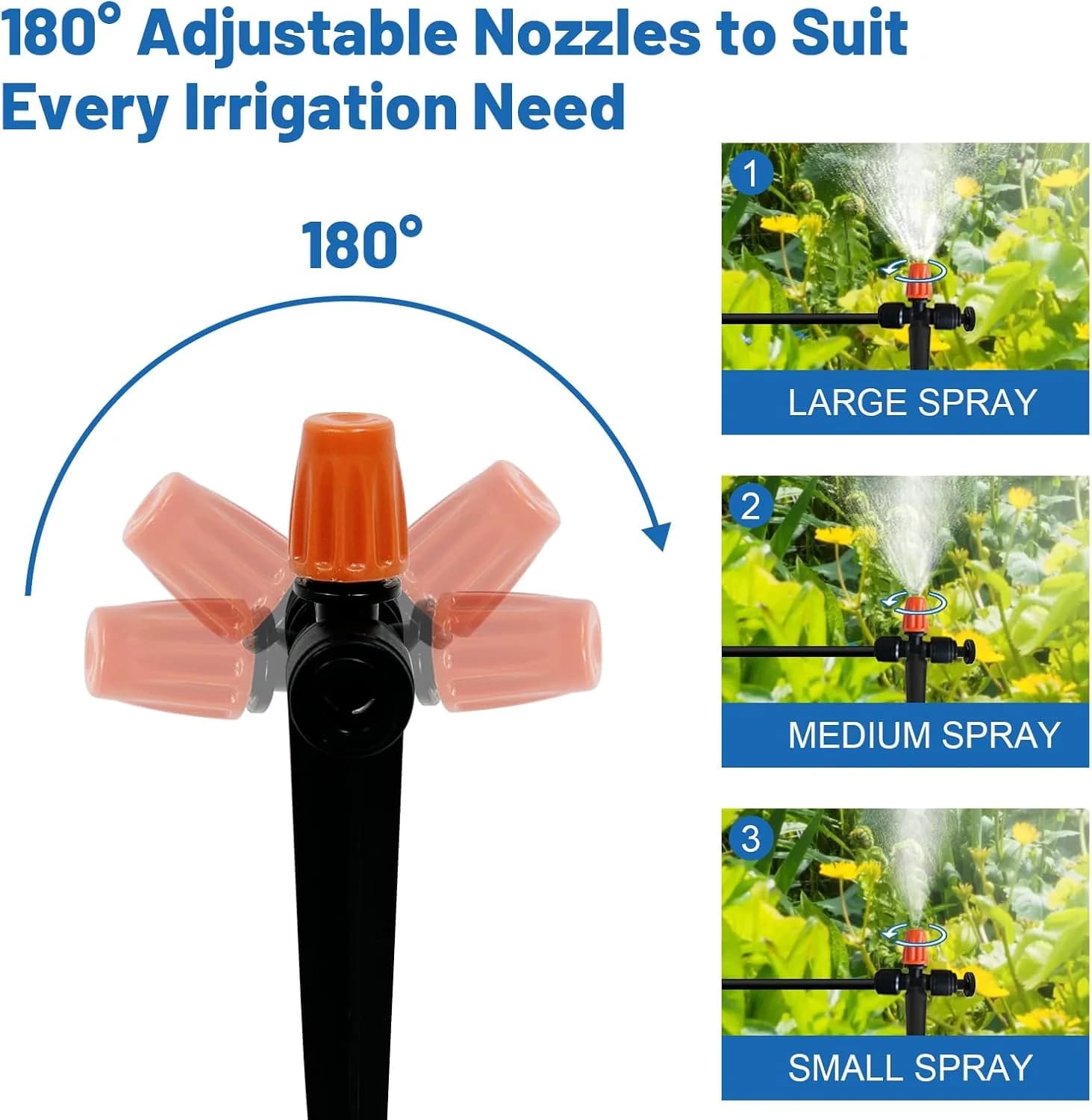 IrriNex 250 ft Raised-Bed Drip Irrigation Kit 60FT option view 5