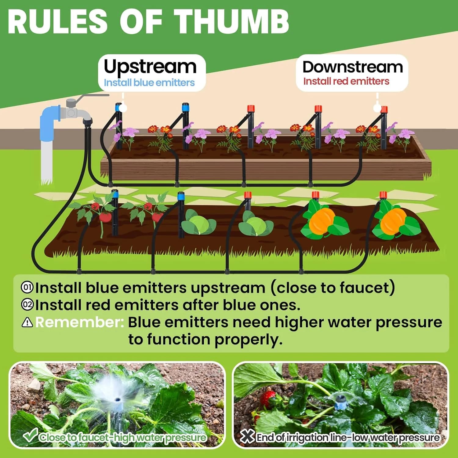 IrriNex 120 sq ft Drip Irrigation System Kit component view 3