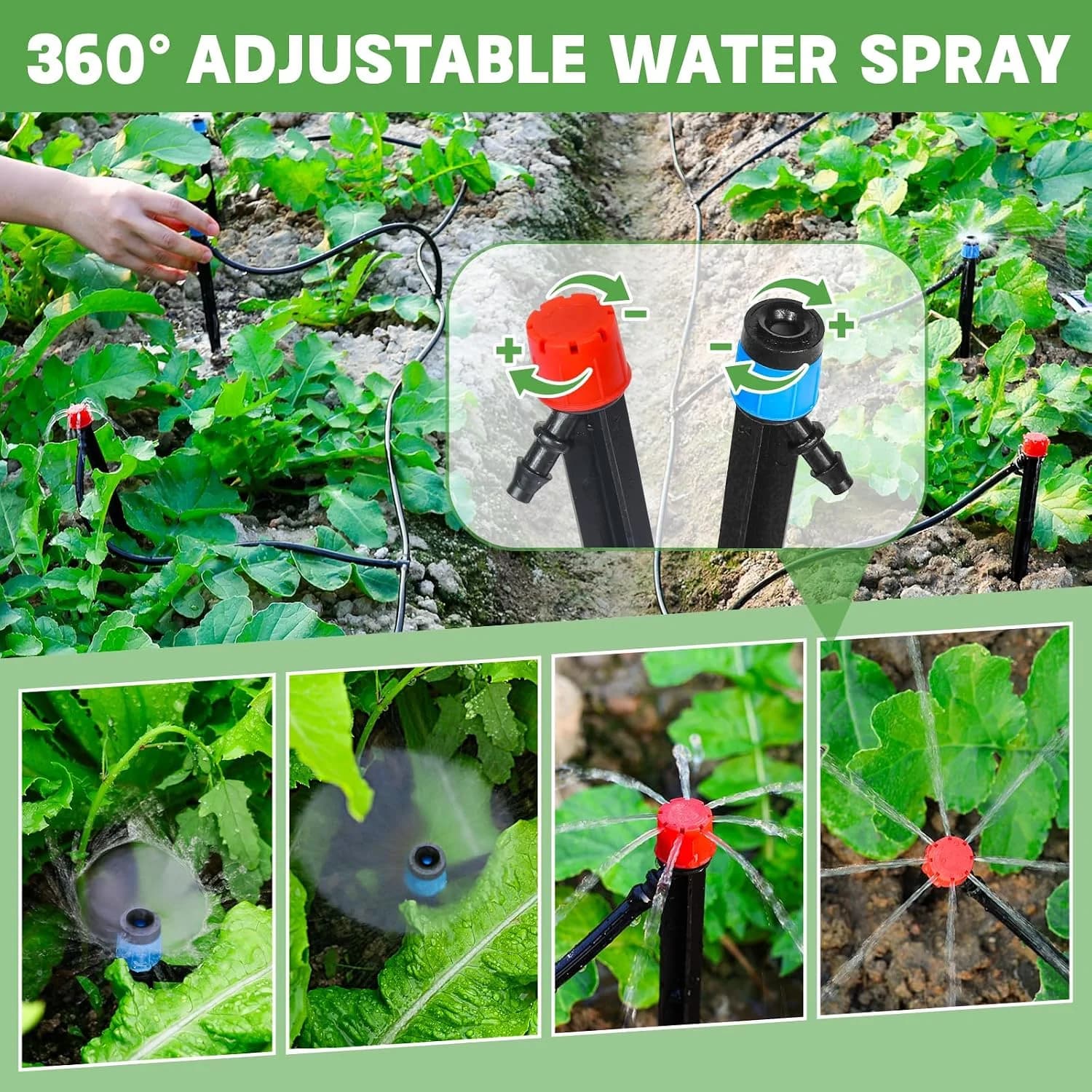 IrriNex 120 sq ft Drip Irrigation System Kit component view 5