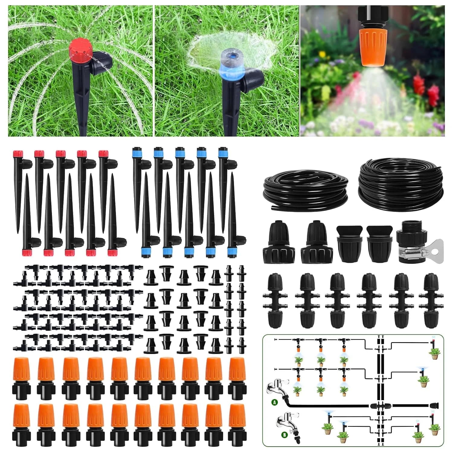 IrriNex 260 ft Drip Irrigation System Kit component view 8