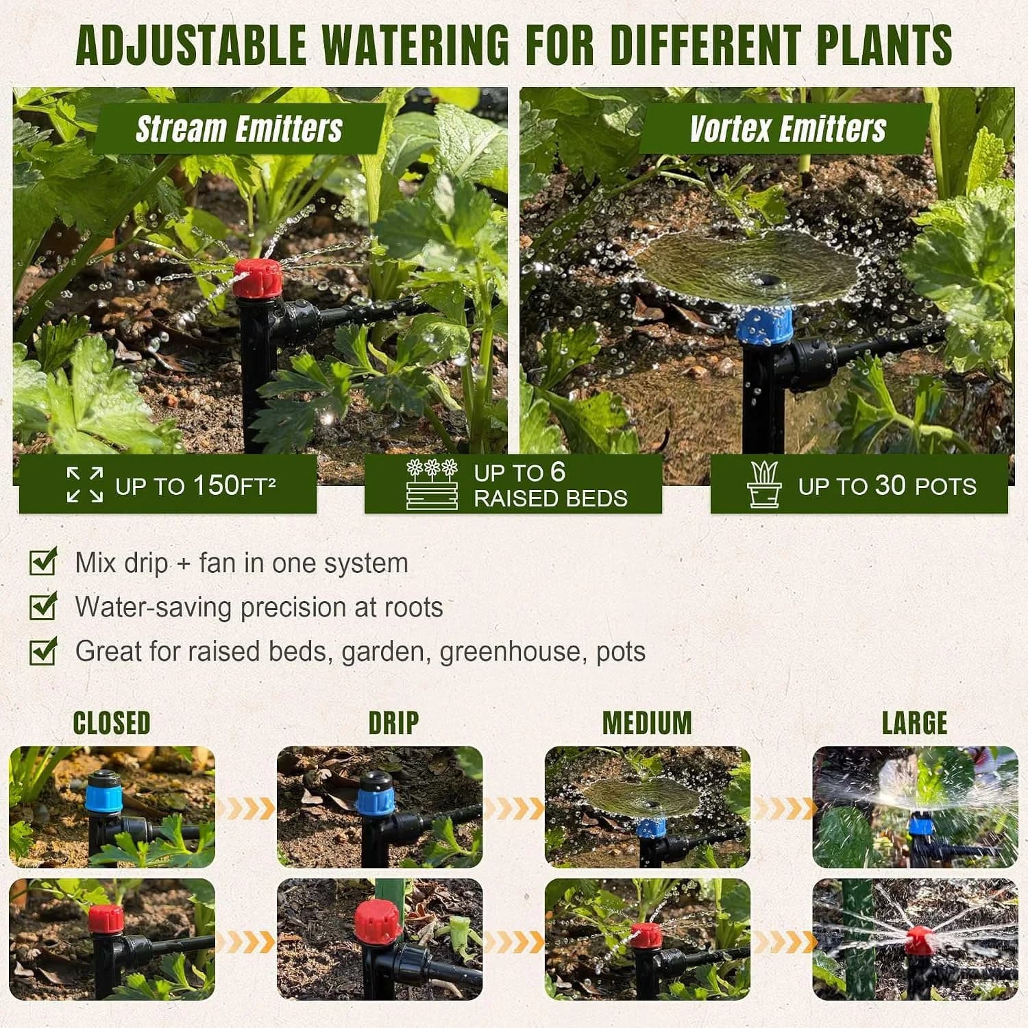 IrriNex 50 ft Drip Irrigation System Kit component view 5