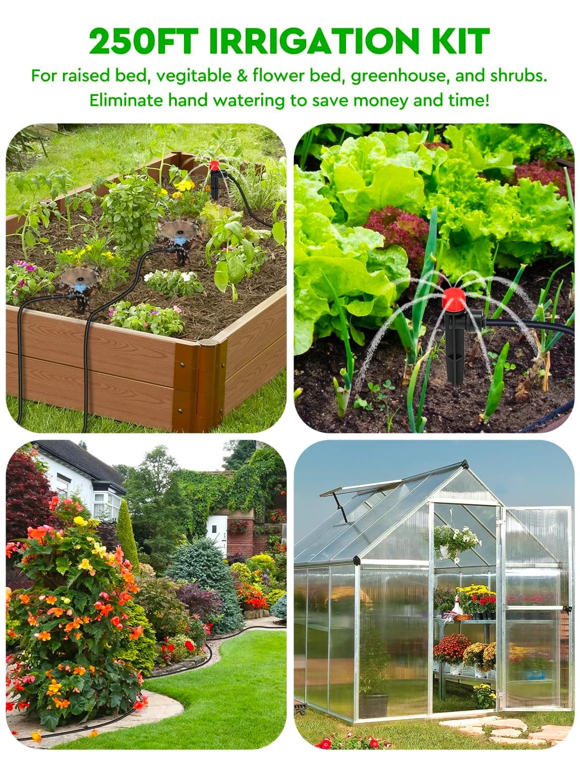 IrriNex 250 ft Drip Irrigation System Kit component view 7