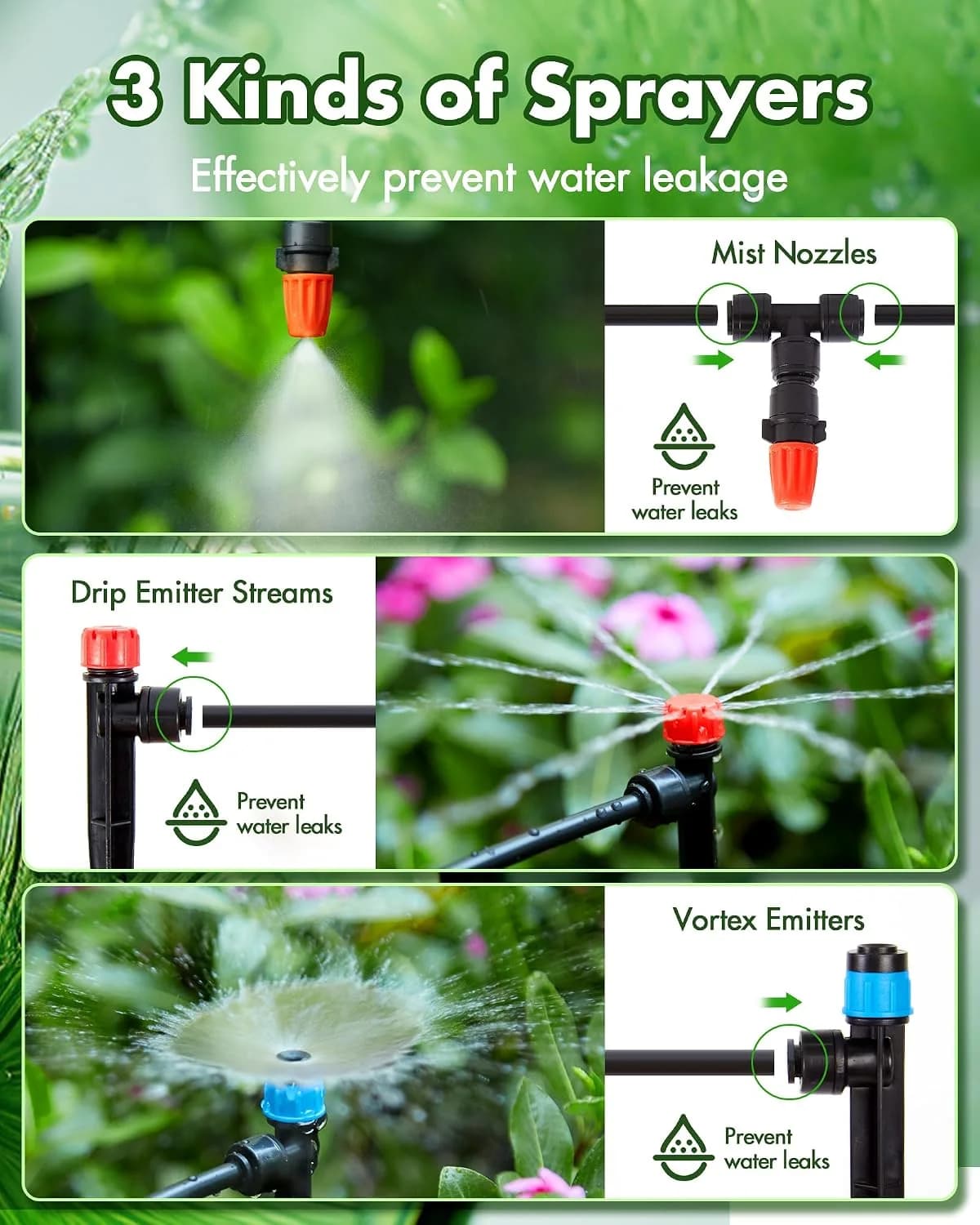 IrriNex 240 ft Drip Irrigation System Kit component view 3