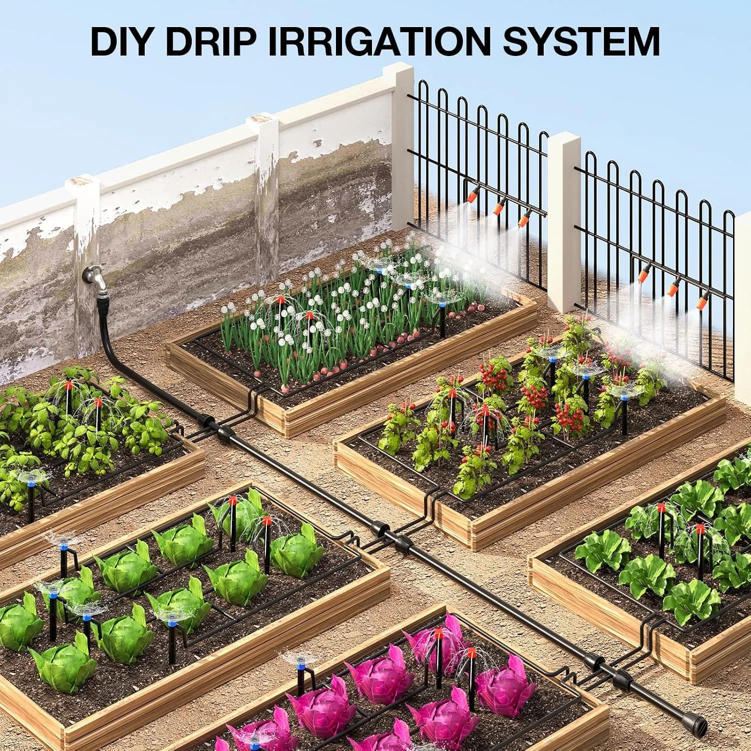 IrriNex 160 sq ft Drip Irrigation System Kit component view 3
