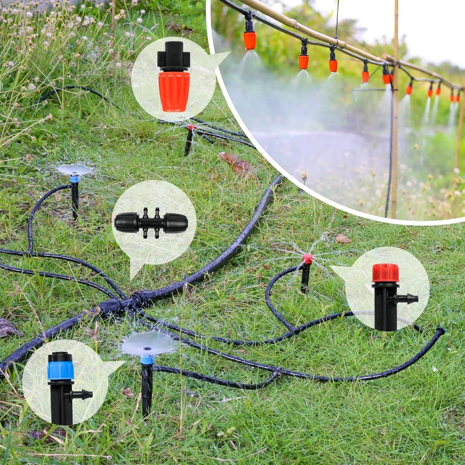 IrriNex 160 sq ft Drip Irrigation System Kit component view 7