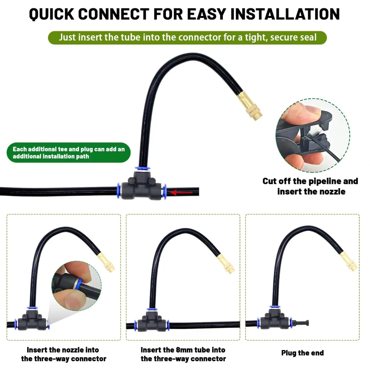 IrriNex 50 ft Drip Irrigation System Kit component view 6