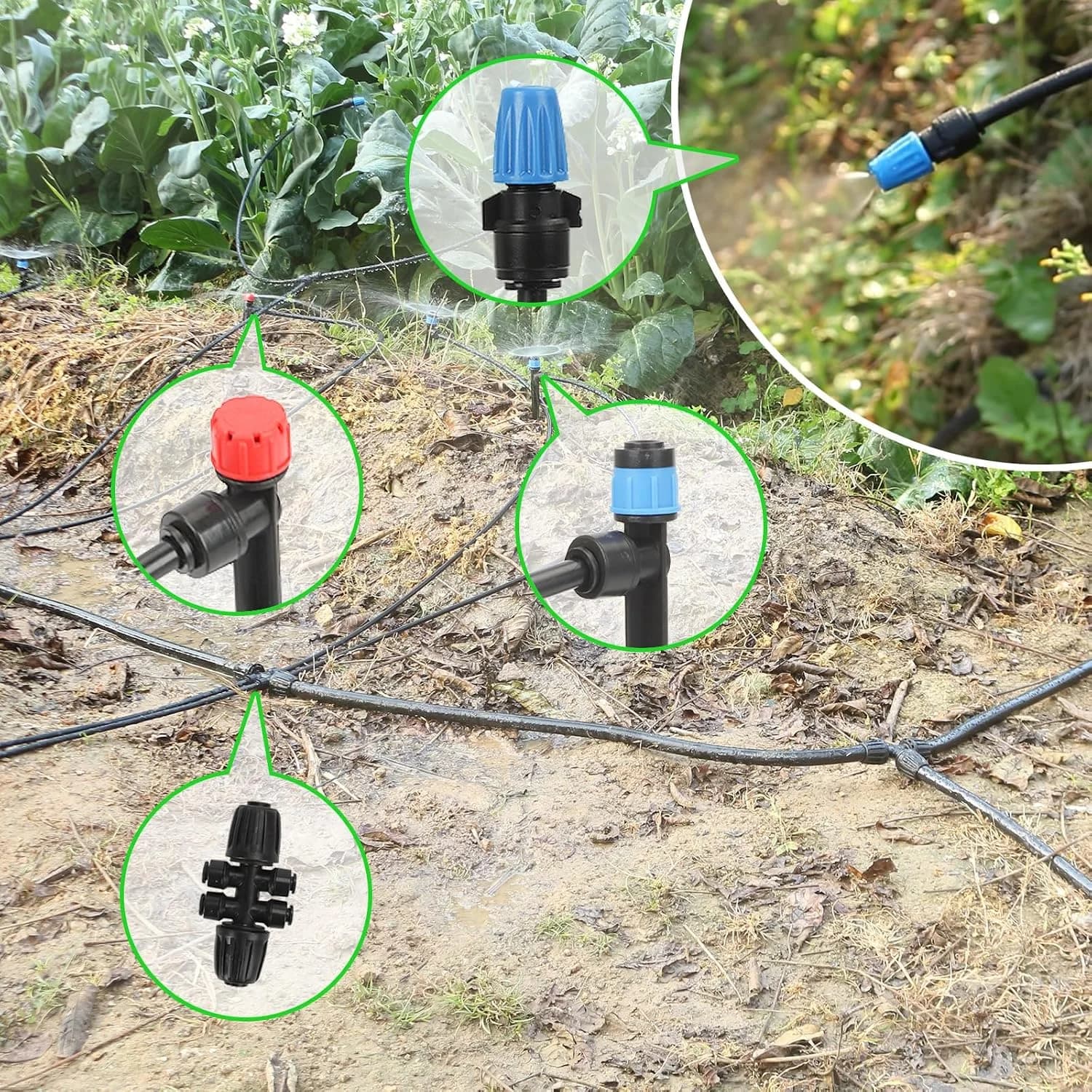 IrriNex 300 sq ft Drip Irrigation System Kit component view 5