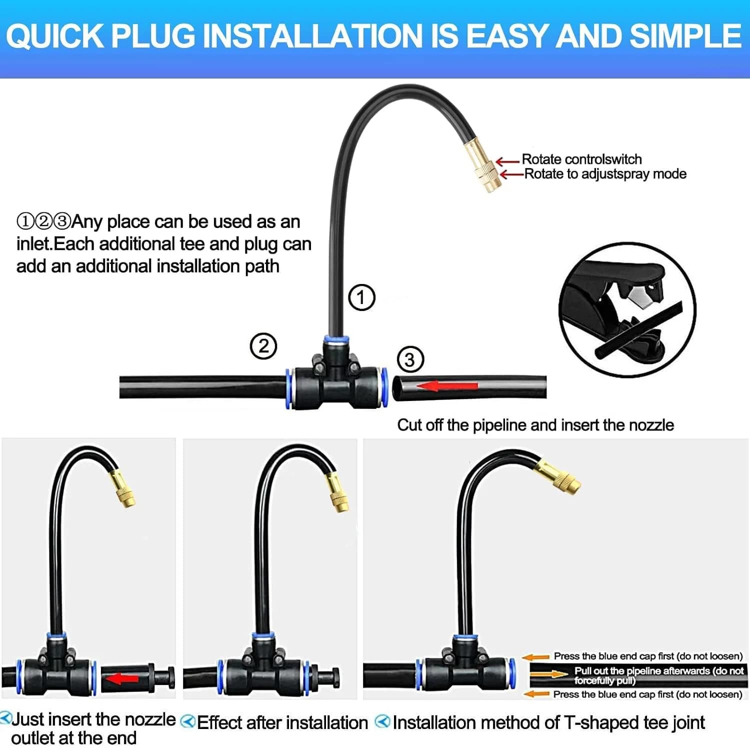 IrriNex 100 ft Drip Irrigation System Kit component view 6