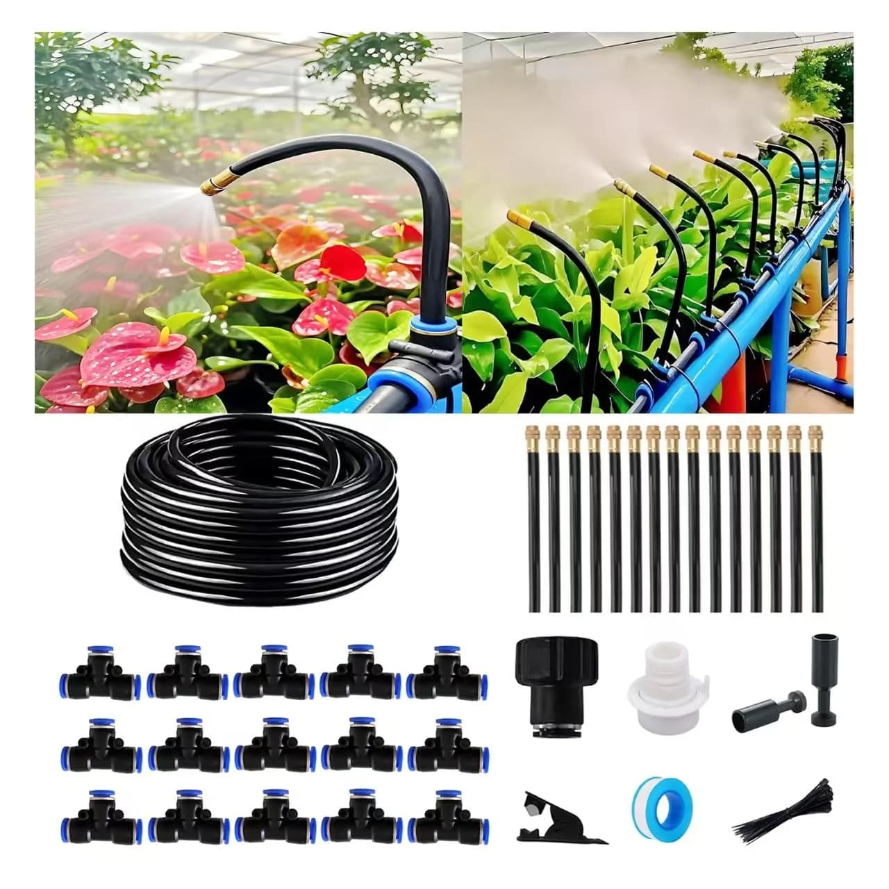 IrriNex 100 ft Drip Irrigation System Kit 50 FT Ⅱ option view 1